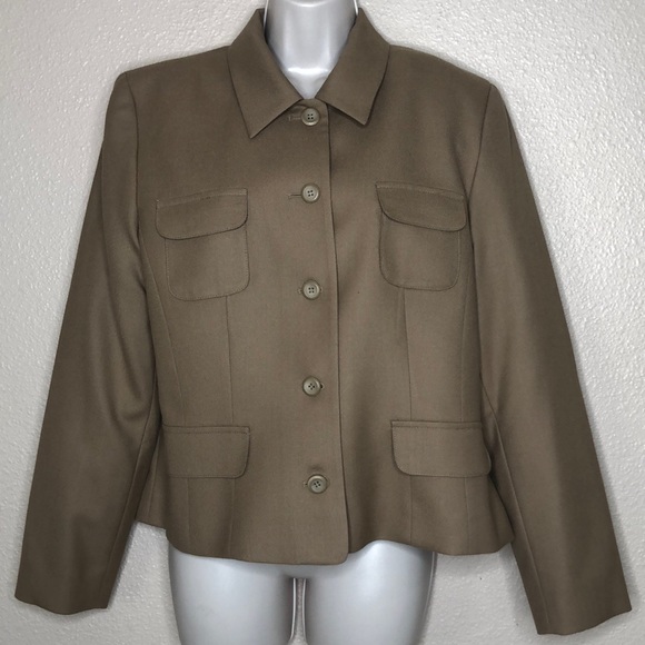 Pendleton Petite Camel Wool Blazer JacketVintage
